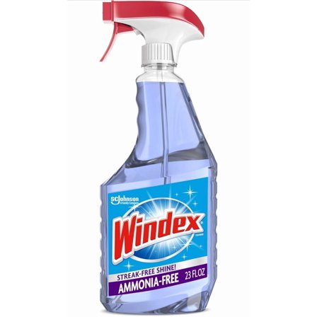 Windex Ammonia-Free Glass And Window Cleaner Spray Bottle, Bottle Made From 100%