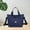 Dark Blue, variant on 100Fens Women Canvas Tote Purse Large Shoulder Bag Casual Crossbody Hobo Top Handle Handbags For Traveling, Fitness, Shopping