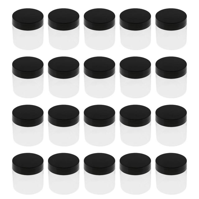 Tarro de Pet vacío con tapa hermética de rosca a prueba de fugas multiusos redondo para 20 piezas 100ml
