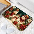 thumbnail image 6 of 1pc Snowman Family Absorbent Non-Slip Bathroom Thickened Flannel Rug Decor,Soft,Quick Drying,Suitable For Indoor/outdoor Use,Bathrooms,Bedrooms,Kitchens,Terrace,Laundry Rooms,16"x24", 6 of 9