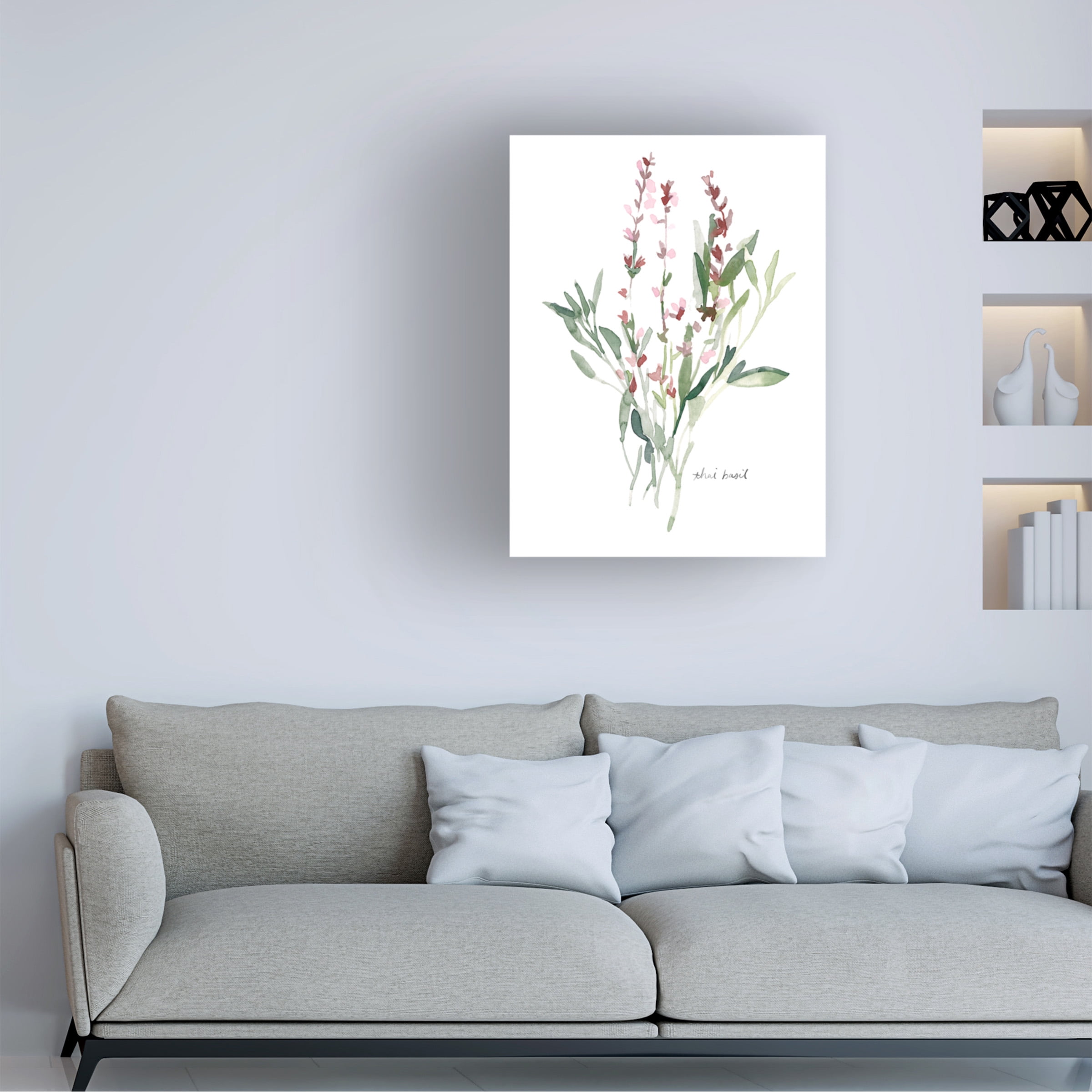 Emma Scarvey 'Herb Garden Sketches V' Canvas Art