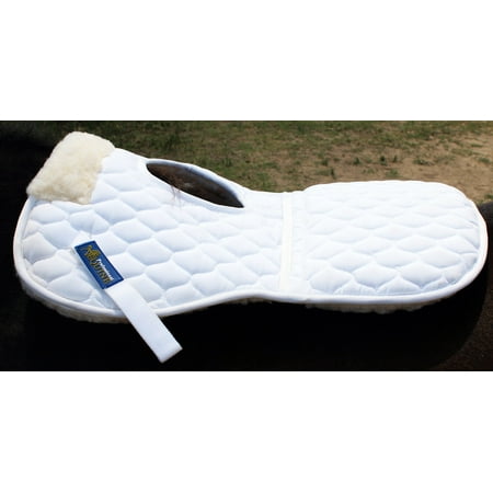 Horse Trail English Quilted Saddle Wither Relief Half Pad Fur