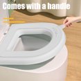 thumbnail image 5 of Bathroom Toilet Seat Pads, EVA Non Slip Toilet Seat Cover with Handle, Comfortable Washable Easy Installation Toilet Seat Cover for All Seasons, 5 of 7