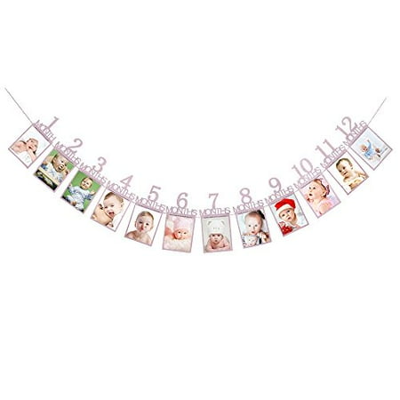 Bebe Premier Anniversaire Banniere 1er Anniversaire Decorations Enregistrement Bebe De 1 A 12 Mois Croissance Photo Fournitures Rose Paillettes Premier Anniversaire Signe De Fete Bunting Rose Walmart Canada