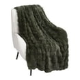 thumbnail image 1 of Holiday Time Green Bubble Faux Fur Throw, 1 of 4