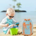 thumbnail image 5 of Children's beach toy storage tote bag, large capacity mesh beach bag for sand, pool and outdoor play, breathable, quick-dry and reusable storage solution, 5 of 6
