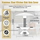 thumbnail image 2 of 2 Inch Kitchen Sink Hole Cover Faucet Hole Cover Stainless Steel Kitchen Sink Tap Hole Plate Stopper Cover Blanking Metal Plug (Light Gold), 2 of 5