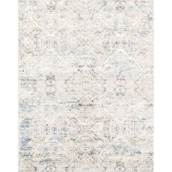 4 x 6 ft. Efes Design Power Loom Area Rug, Light Grey