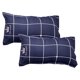 thumbnail image 1 of Juego de 2 fundas de almohada de cama tamaño Queen con estampado de sobres, funda de almohada con cola, decoración del hogar, 1 of 5