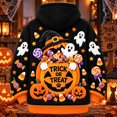 thumbnail image 5 of HAYIMI Halloween Pet Pouch Hoodie for Women Men, Funny Festive Sweatshirt With Front Pockets Carry Pouch For Small Dogs And Cats, Tops For Holiday Cuddle Pouch Dog Carrier Hoodie with Pet Pocket, 5 of 7