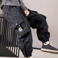 thumbnail image 6 of Taybagh Girls Cargo Sweatpants Trendy Teen Girl Pants Enhanced Tapered Cargo Trousers with Drawstring, 6 of 9