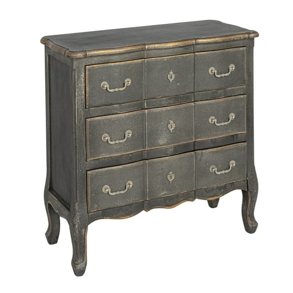 Creative Co-Op Wood Dresser Cabinet, Distressed Black