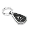 thumbnail image 2 of Honda Passport Real Black Carbon Fiber Chrome Metal Teardrop Key Chain, 2 of 7