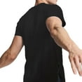 thumbnail image 4 of GuangCheng George Men and Big Mens Tshirts Crewneck Pullover Tee with Short Sleeves,Black,Size L, 4 of 7
