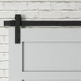 thumbnail image 5 of Urban Woodcraft Soho 5 Panel Solid Wood Barn Door (Grey), 5 of 5