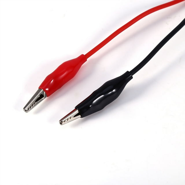 Pinzas De Cocodrilo De Doble Punta Rojas Y Negras, Pinzas De Cocodrilo Resistentes, Duraderas Y Sensibles Para Aplicaciones Electrónicas Y Pruebas Eléctricas