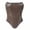 Brown, variant on Womens Shapewear Women's Gothic Corset Bustier with Zipper Waist Trainer Weight Loss Helper Black XXL