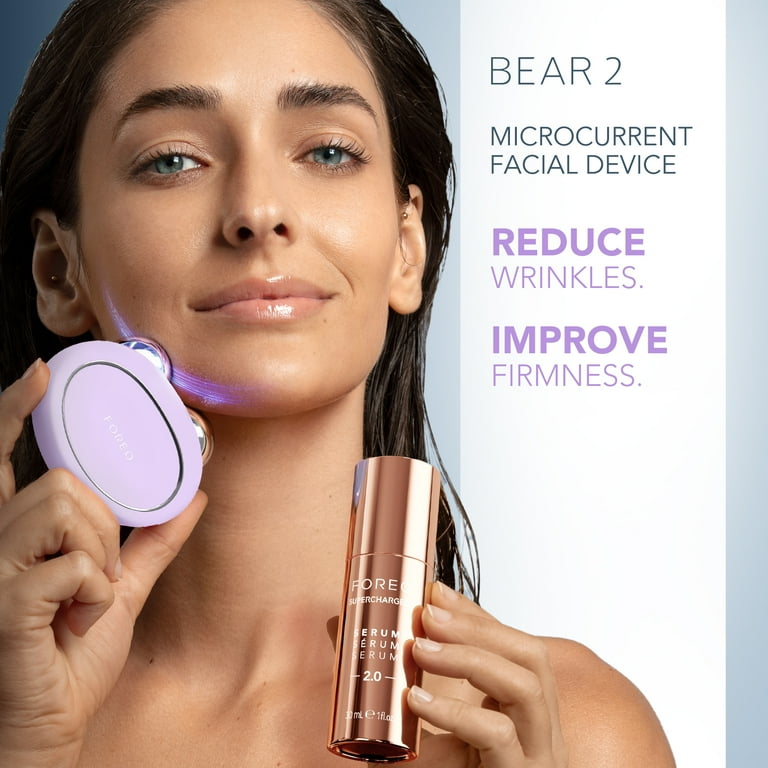 FOREO BEAR 2 Bundle - Microcurrent Facial Device with Supercharged