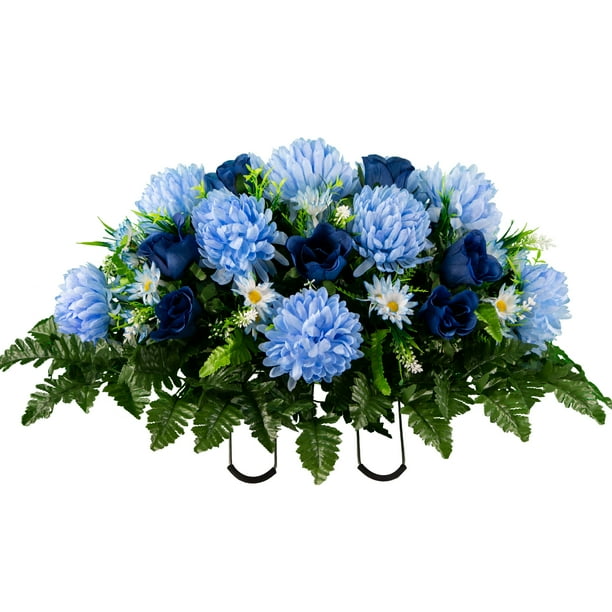 Sympathy Silks Artificial Cemetery Flowers - Realistic ...