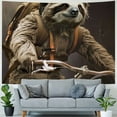 thumbnail image 4 of BCIIG  Cycling sloth Tapestry Wall Hanging Decorates Tapestrys for Living Room Wall Tapestry Soft Aesthetic Wall Decor Tapestries for Dorm Room Personalized Wall Blanket 60x50inch, 4 of 6