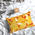 thumbnail image 5 of Honeii Autumn Maple Leaves Print Pillow Cases,Plush Throw Pillow Covers,Decorative Pillowcase for Sofa, Couch, Living Room-14"x20", 5 of 6