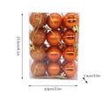 thumbnail image 3 of 2 Set of 24PCS Christmas Ball Ornaments Kit, 1.18" Mini Bright/Matte/Powder Electroplated Colored Hanging Ball Decorations, Shatterproof Christmas Tree Ball for Holiday Party Decor(F), 3 of 7