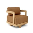 thumbnail image 4 of Farmhouse Swivel Armchair - Comfortable Accent Chair for Living Room, Bedroom, Office, 4 of 9
