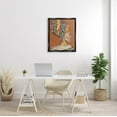 thumbnail image 2 of Stupell Industries African Flair Earthy Portrait Graphic Art Jet Black Floating Framed Canvas Print Wall Art, Design by Anne Tavoletti, 2 of 6
