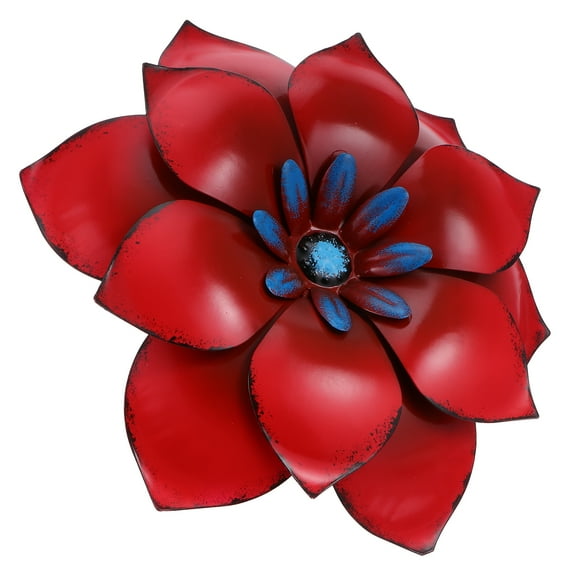 AntiGuyue Garden Decor Metal Red Iron 1Set 13.2x13.2in