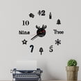 thumbnail image 3 of Pompotops Clearance Sales DIY Wall Clock 3D Mirror Sticker Home Office Decor Clock, 3 of 3