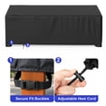 thumbnail image 4 of SHELTUSE Patio Furniture Covers Waterproof Outdoor Couch Sectional Sofa Set Cover, 126in x 63in x 28in, 4 of 7