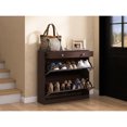 thumbnail image 6 of Brown Finish, 16-Pair Shoe Storage, Light Reflective - Suitable for Bedroom, 6 of 7