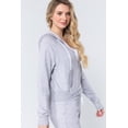 thumbnail image 2 of Simply Fashion Slub TERRY ZIP UP Hoodie Jacket,LIGHTGREY,MEDIUM, 2 of 4