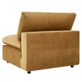 thumbnail image 6 of Sofa Middle Chair, Velvet, Brown, Modern Contemporary Urban Design, Living Lounge Room Hotel Lobby Hospitality, 6 of 8