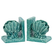Urban Trends Collection: Ceramic Seashell Bookend Gloss Finish