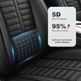 thumbnail image 5 of Car Seat Cover Fit for Toyota RAV4(Not for Hybrid) Accessories 2013–2026,Full Sets Full Coverage Breathable Leather Seat Protector,Waterproof Airbags Compatible Auto Interior,Black, 5 of 9