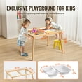 thumbnail image 4 of VEVOR Kids Sensory Table Indoor Wooden Play Sand Water Table with 3 Storage Bins, 4 of 9