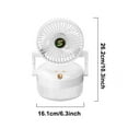 thumbnail image 4 of Portable Air Conditioners - Small Portable AC Quiet Personal Air Cooler,USB Powered Mini Desktop Cooling Fan, 3 Speeds,180°Adjustment,for Office, Home, Room,Desk,Car, 4 of 5