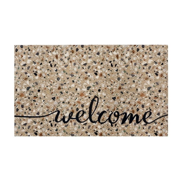 18x30" Welcome Terrazo Recycled rubber Doormat
