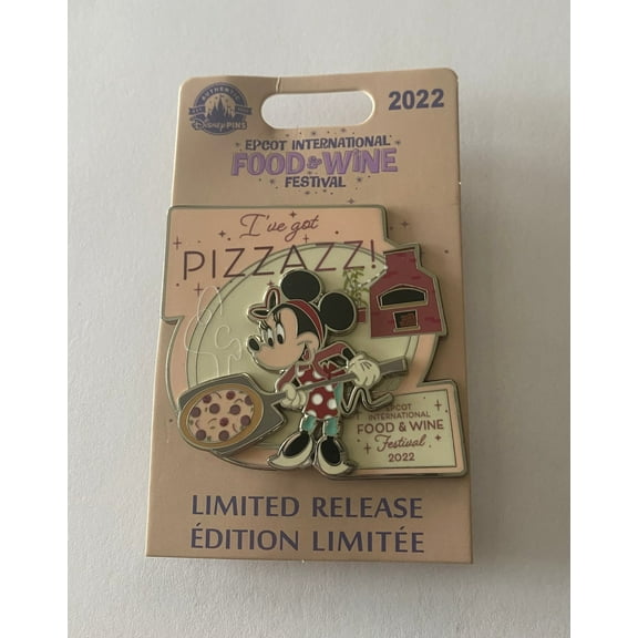 Disney EPCOT Food & Wine Festival 2022 Minnie I've Got Pizzazz! Limited Pin New