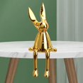 thumbnail image 3 of kurtrusly Sitting Rabbit Ornament Bunny Figurine for Bookshelf Living Room Bedroom Golden L 1Set, 3 of 6