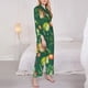 thumbnail image 3 of Balery Vegan Conjunto de Pijama con Estampado para Mujer, Conjunto de Dos Piezas con Manga Larga, Ropa de Dormir Suave con Bolsillos, Pijamas Cómodos-Large, 3 of 7
