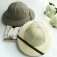 thumbnail image 5 of Parent-child Summer Straw Helmet Pith Sun Hats For Child Women Vietnam War Army Dome Hat Safari Jungle Miners British Cap, 5 of 22