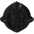 thumbnail image 3 of Ekena Millwork 26 3/8"W x 17 1/4"H x 1 3/4"P Marcella Ceiling Medallion (Fits Canopies up to 3"), Hand-Painted Steel Gray, 3 of 4
