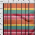 thumbnail image 4 of oneOone Polyester Lycra Orange Fabric Madras Check Sewing Craft Projects Fabric Prints By Yard 56 Inch Wide, 4 of 4