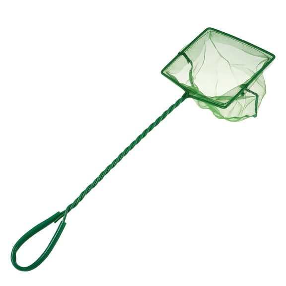 Unique Bargains 1Pcs Aquarium Fish Net Aquarium Fish Tank Accessories Small Fish Fine Net Green 12.2x10cm