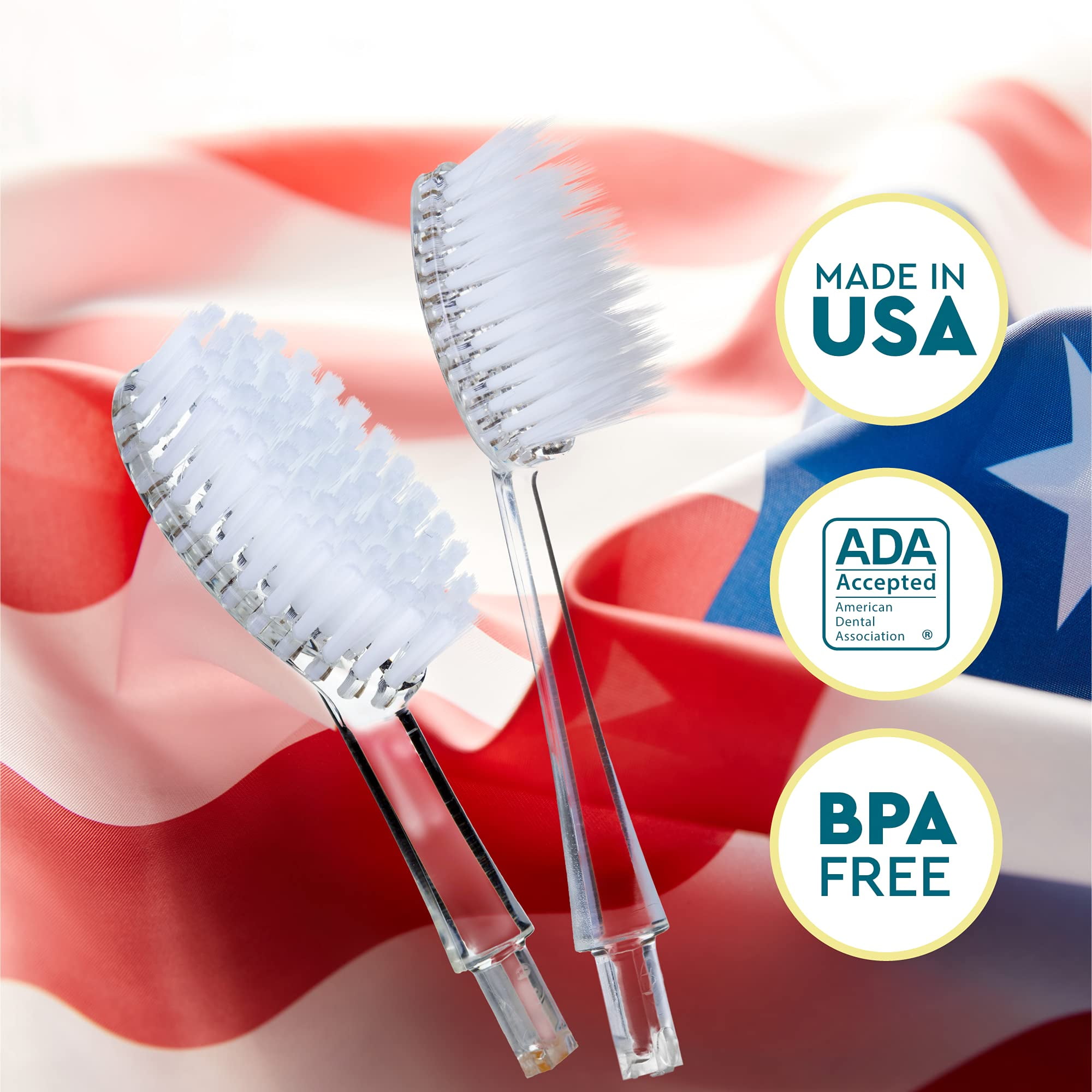 (Pack Of 6) Radius Toothbrush Head Replacement Soft 2P 1 Pieces