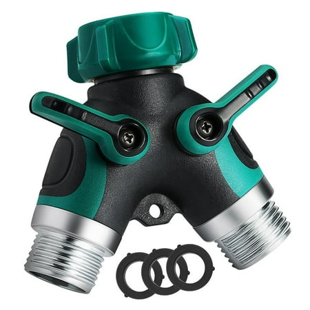 - Heepo 2 Way Y Shape Hose Connector Garden Splitter Comfortable Plastic Grip Faucet