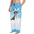 thumbnail image 2 of Xecao Collie in Bathtub Men's Straight Lounge Pajama Pants: The Ultimate in Comfortable Sleepwear, 2 of 9