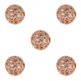 thumbnail image 3 of Sonducket de cuentas espaciador de cuentas decorativas cobre DIY artesanía fabricación de joyas encontrar cristal accesorio hecho a mano rosa Type2 NO2, 3 of 6